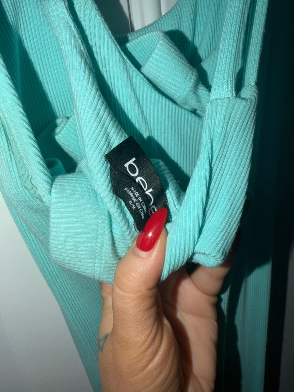 Bebe Turquoise Maxi Dress - Picture 3 of 3